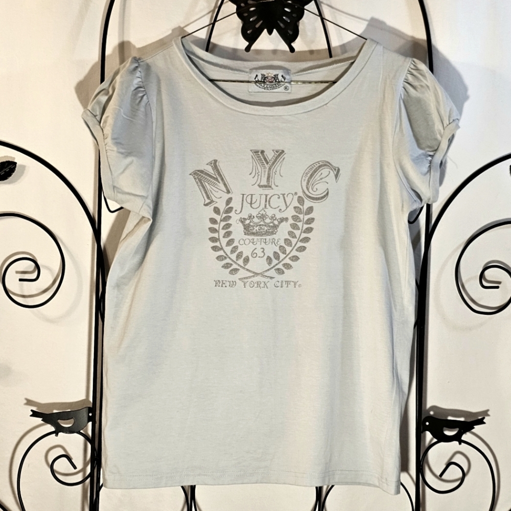 Juicy Couture Baby Blue Shirt with Logo (XL)